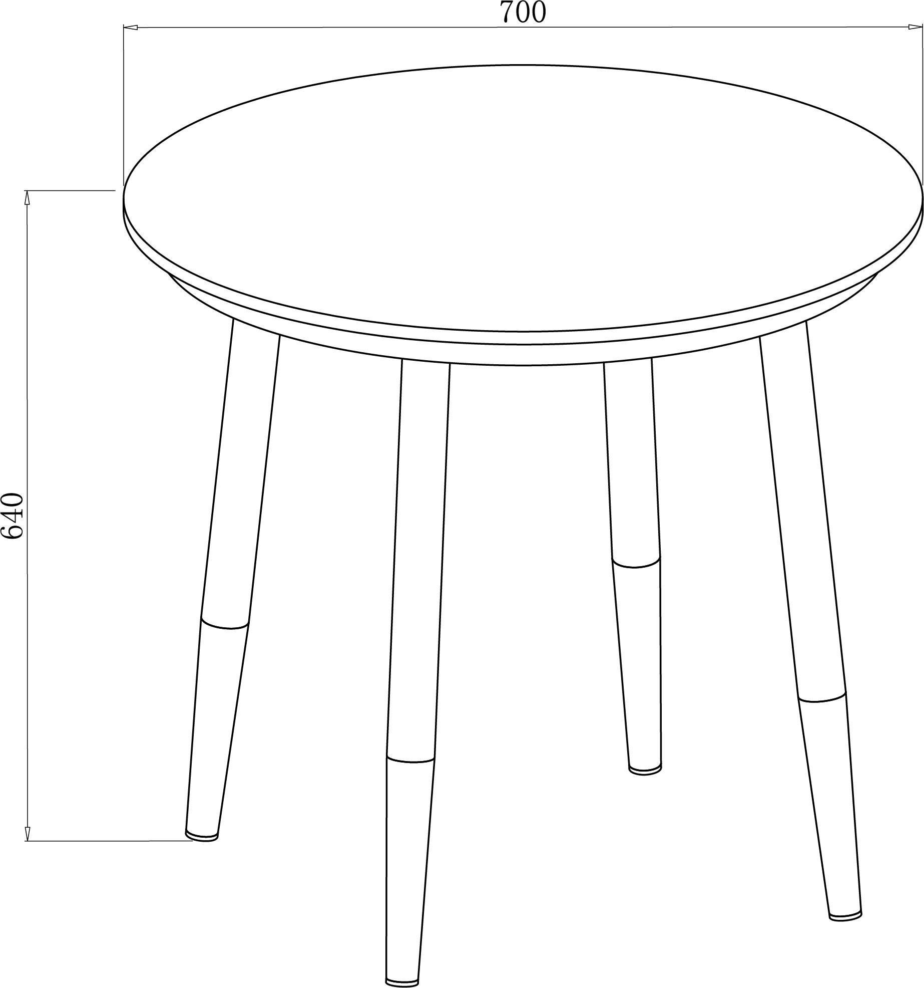 Portico Bistro Set dimensions
